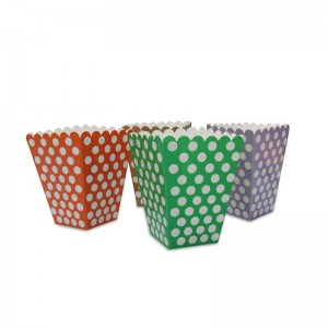 Портативна кутия за опаковки от хартия за кутия за бонбони, цветна OEM дизайн опаковъчен калъф за парти подаръци